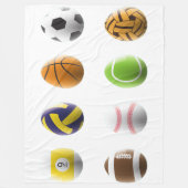 Sport-Oster-Eier-Decke Fleecedecke (Vorderseite)