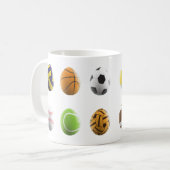 Sport-Oster-Eier Kaffeetasse (Vorderseite Links)