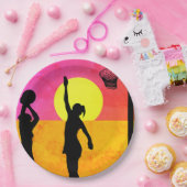 Sport-Party-IdeeNetball Themed Pappteller (Party)