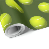 Sport Party Tennis Thema Geschenkpapier (Rolleneckpunkt)