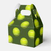 Sport-Party Tennis Thema Personalisierte Gefälligk Geschenkschachtel (Rückseite)