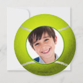 Sport-Party Tennis Themenabend Foto Einladungen (Rückseite)