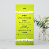 Sport Party Tennisthema Persönliche Menükarten (Stehend Vorderseite)