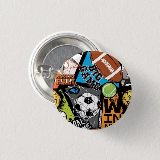 Sport Pattern With Balls Button (Vorne & Hinten)