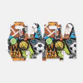 Sport Pattern With Balls Geschenkschachtel (Ungefaltet)