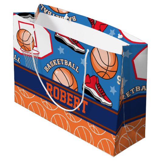 SPORT personifiziert Große Geschenktüte (Rückseite Schrägansicht)