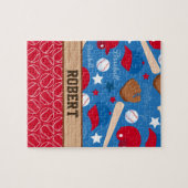 SPORT personifiziert NamensBaseball - Puzzle (Horizontal)