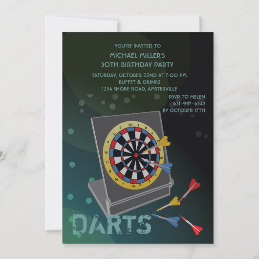 Sport-Pfeile - Einladung (Vorderseite)