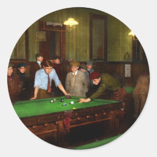 Sport - Pool - Elm Street pool 1912 Runder Aufkleber