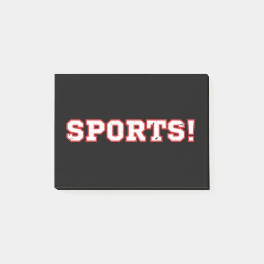 Sport Post-it Klebezettel (Vorderseite)