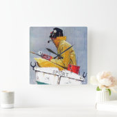 Sport Quadratische Wanduhr (Zuhause)