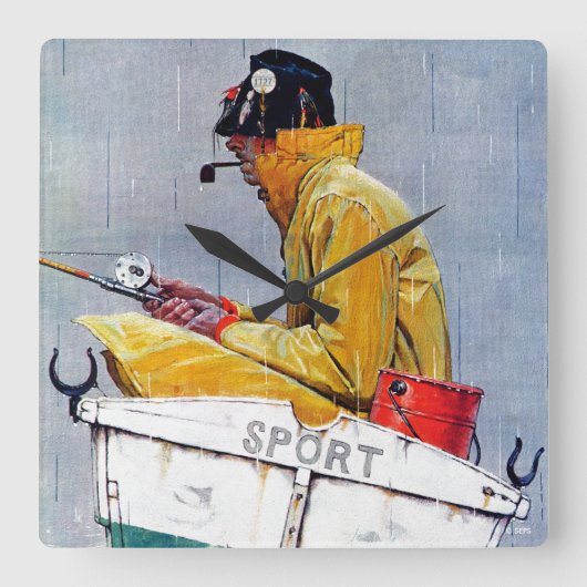 Sport Quadratische Wanduhr (Vorderseite)