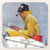 Sport Rechteckiger Pappuntersetzer (Vorderseite)