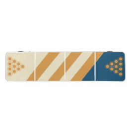 Sport Retro Blue Wave Streifen Beer Pong Tisch