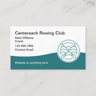 Sport Rowing Coach Business Cards Visitenkarte