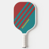 Sport Ruby Reef Streifen mit Namen Pickleball Schläger (Rückseite)