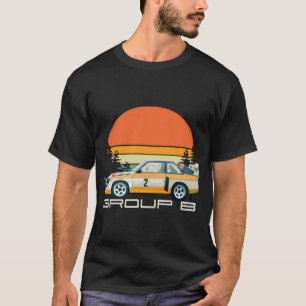 Sport S1 E2 A2 Gruppe B Rallye-Auto Stig Blomqvist T-Shirt
