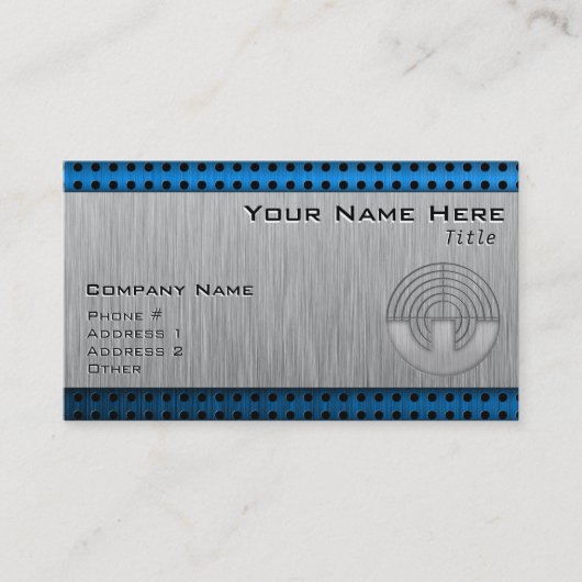 Sport-Schießen; Metall-Blick Visitenkarte (Vorderseite)