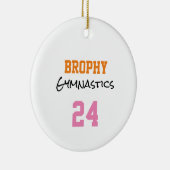 Sport School NAME Gymnastik Jahr Teamkollegen Keramik Ornament (Rechts)