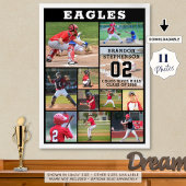 Sport Senior Night 11 Foto Collage Custom Poster