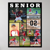 Sport Senior Night 11 Foto Collage Personalisiert Poster (Vorne)