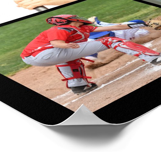 Sport Senior Night 11 Foto Collage Personalisiert Poster (Ecke)