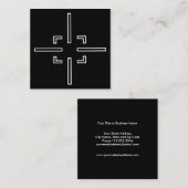 Sport-Shooting Quadratische Visitenkarte (Vorne/Hinten)