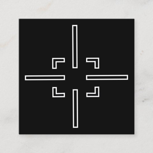 Sport-Shooting Quadratische Visitenkarte (Vorderseite)