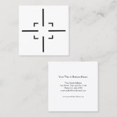 Sport-Shooting Quadratische Visitenkarte (Vorne/Hinten)