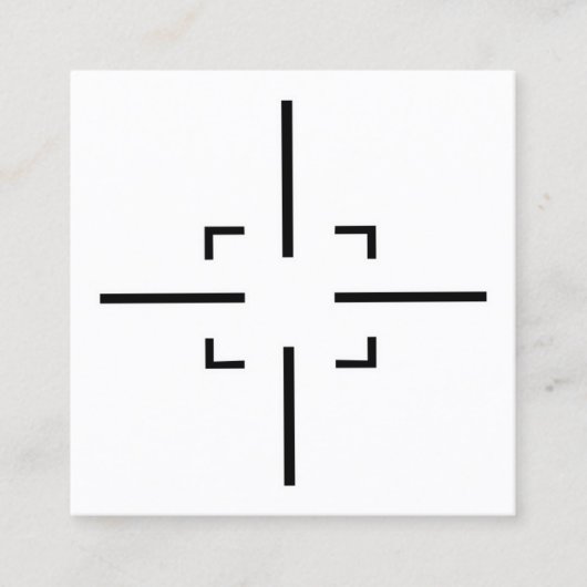 Sport-Shooting Quadratische Visitenkarte (Vorderseite)