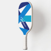 Sport Signature Diagonal Blue Striped Pickleball Schläger (Links)