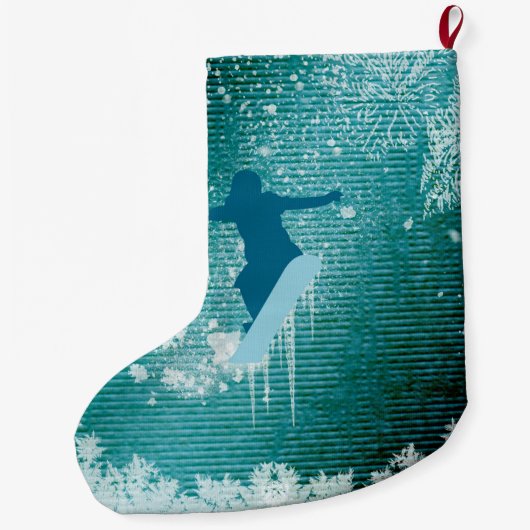 Sport, Snowboarding Großer Weihnachtsstrumpf (Rückseite)