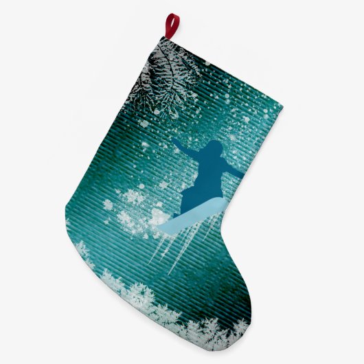 Sport, Snowboarding Großer Weihnachtsstrumpf (Vorderansicht (hängend))