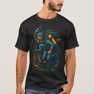 Sport-Speerfischer-Harpunen-Tauchen Speerfischen T-Shirt