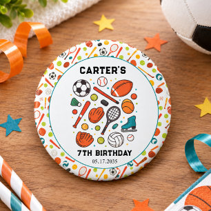 Sport-Spielzeit All-Star-Geburtstag Kindersport Button