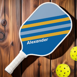 Sport Strandstreifen mit Namen Pickleball Schläger