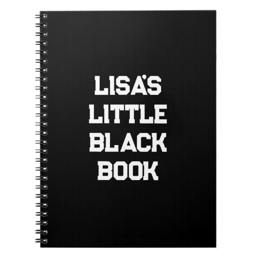 Sport Style Little Black Book Blank Notebook Notizblock (Vorderseite)