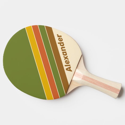 Sport Sunrise Clover Striped with Name Tischtennis Schläger (Seitenansicht)