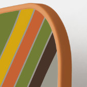 Sport Sunset Clover Striped with Name Pickleball Schläger (Linke Seite)