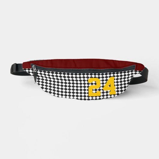 Sport TEAM Farben Checkerboard Spaß Bauchtasche (Vorderseite)