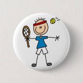 Sport-Tennis-Knopf Button (Vorderseite)