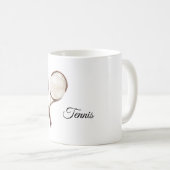 Sport Tennis-Schläger Kaffeetasse (VorderseiteRechts)
