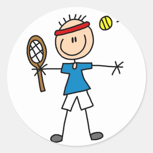 Sport Tennis Sticker (Vorderseite)