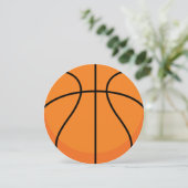 Sport-Thema-Basketball-Party Einladung (Stehend Vorderseite)