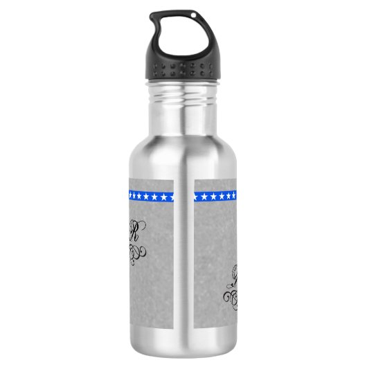 Sport-Thema-Bogenschießenbogenschütze und -ziel Edelstahlflasche (Rückseite)