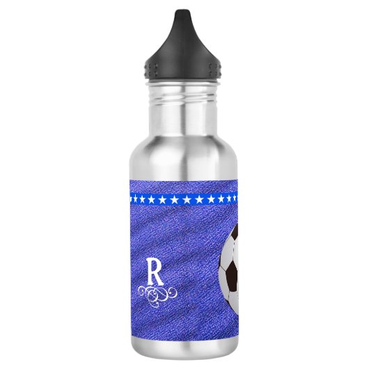 Sport-Thema-Fußballspielerball Edelstahlflasche (Links)