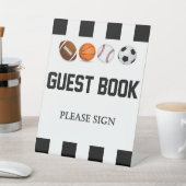 Sport Thema Gästebuchtisch Schild (In SItu)