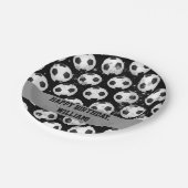 Sport-Thema-Party-Fußball-Kindergeburtstag Pappteller (Schrägansicht)