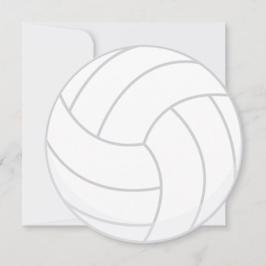 Sport-Thema-Volleyball-Party Einladung (Vorderseite)