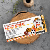 Sport Ticket Pass Kinderdusche Einladung